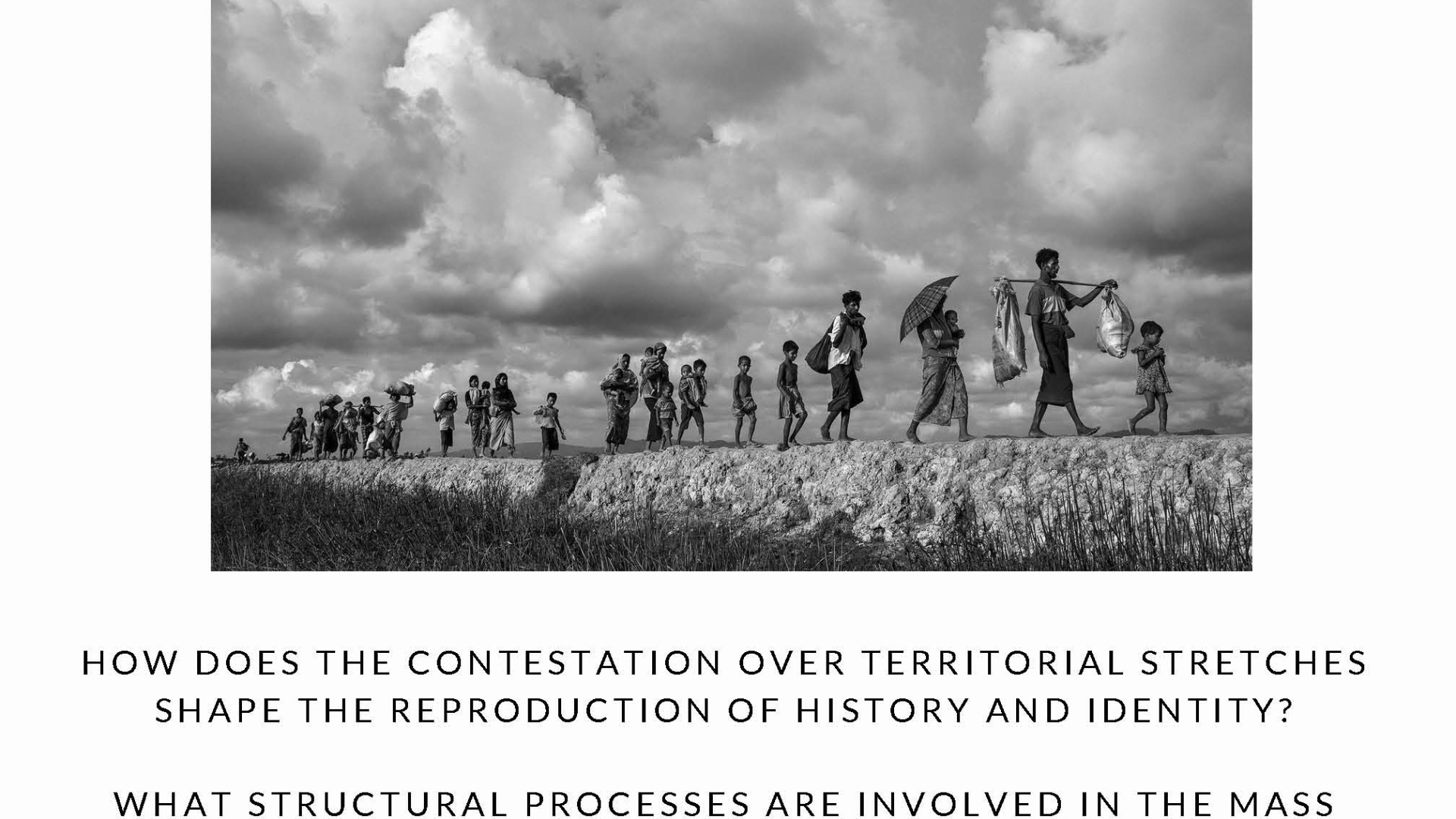 Advertisement for new Anthropology course (ANTH 298: The Politics of Territory & Identity)