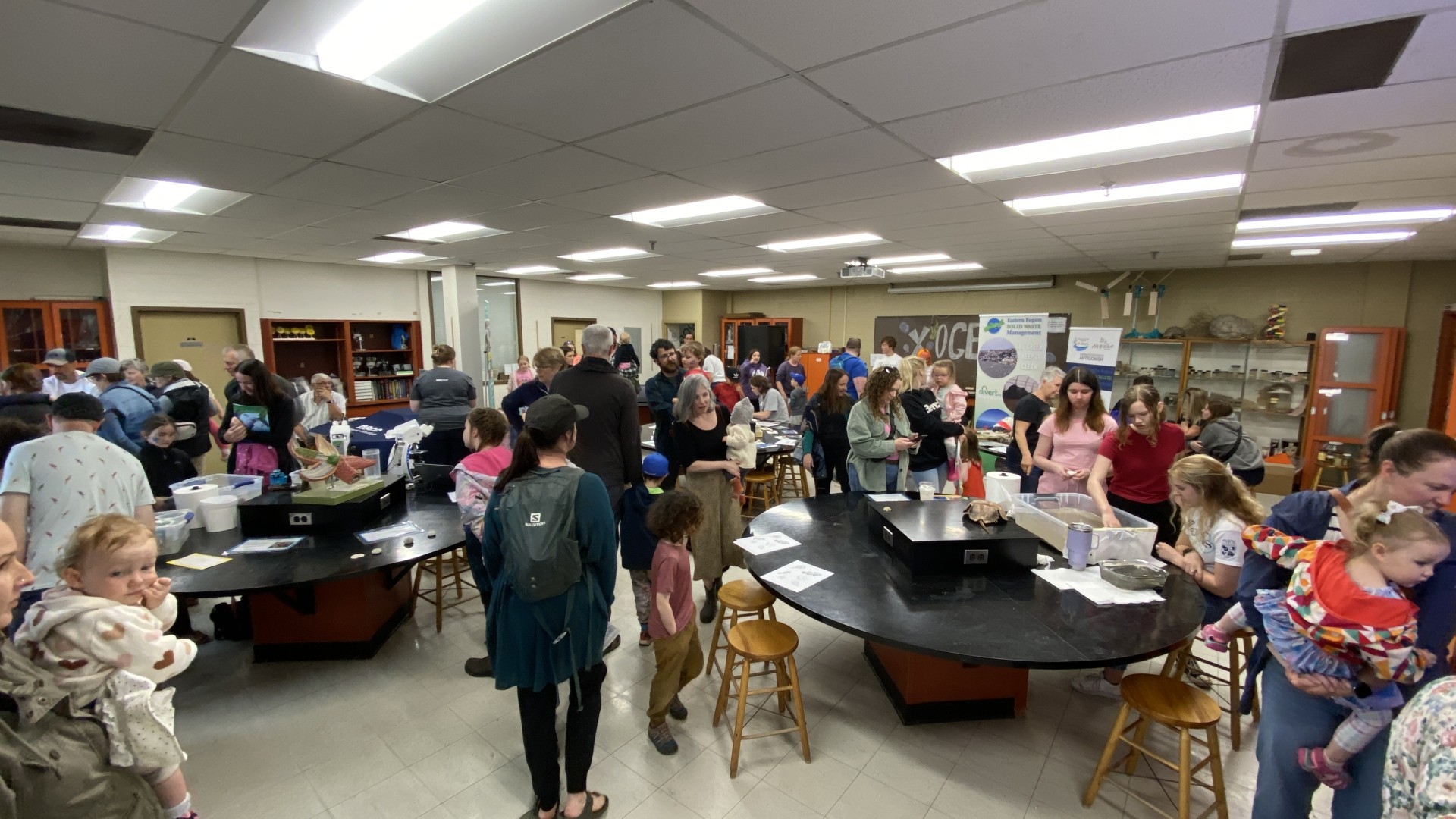 A room full of people at World Oceans Day 2024