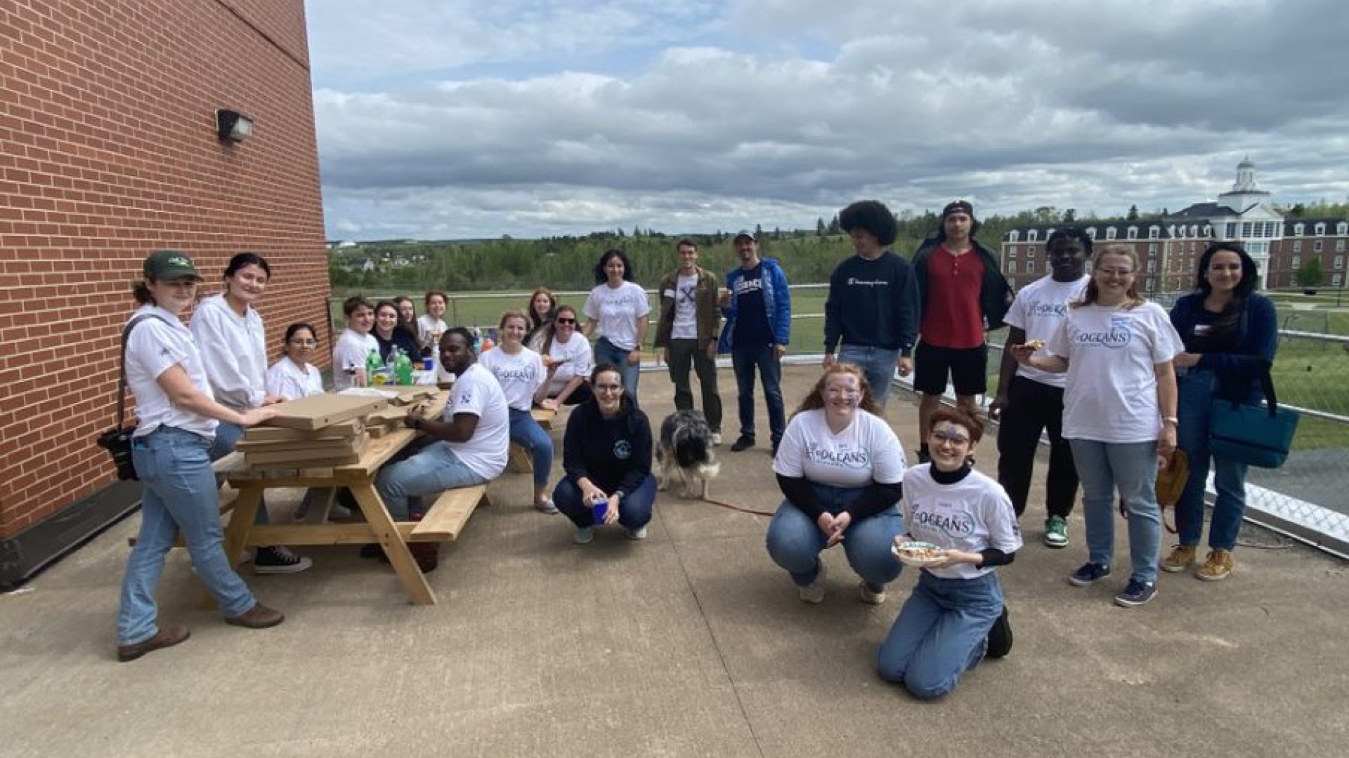 End-of-event team photo