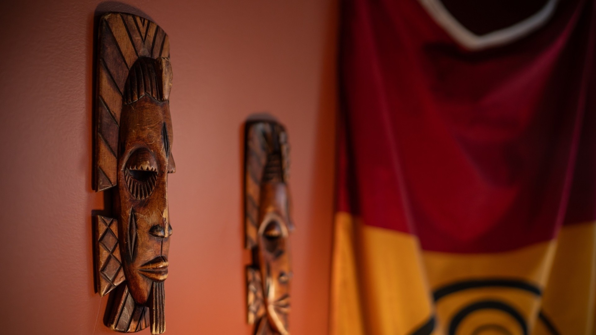 Wall decorations at Dr. Agnes Calliste Academic and Cultural Centre