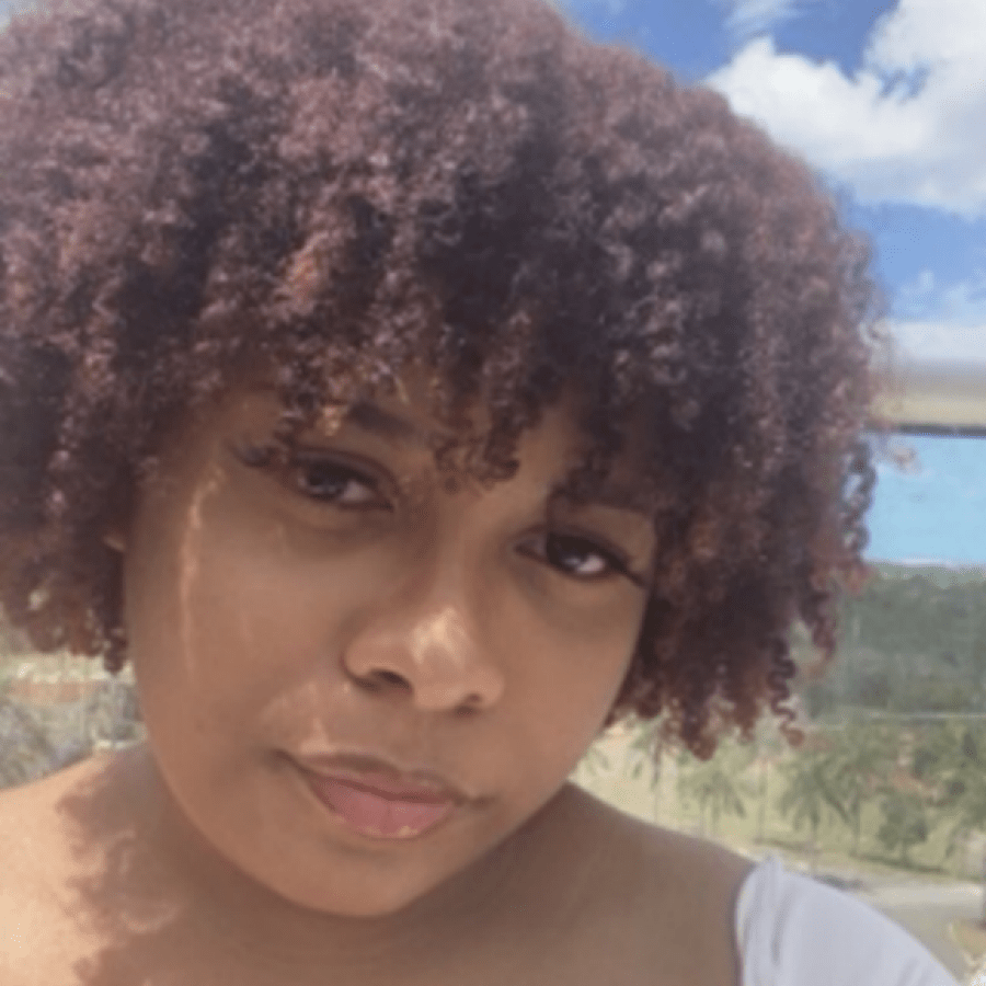 A person taking a selfie