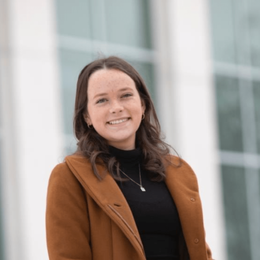 Headshot of a female student outdoors