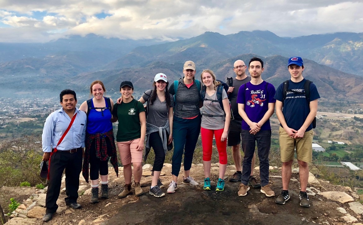 StFX group in Guatemala