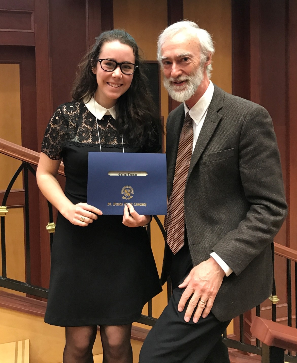 Caitlin Thomas and Dr Steven Baldner