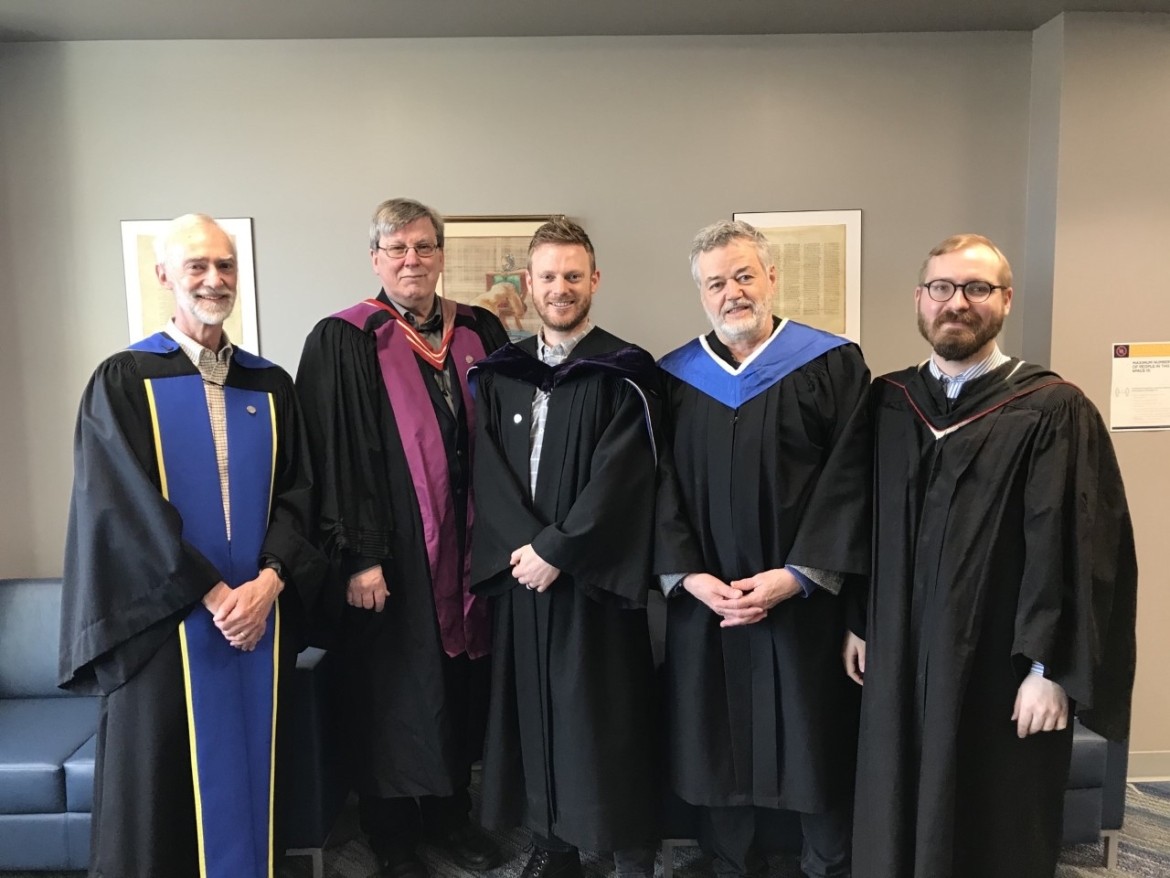 Dr. Richard Neels with the Philosophy Faculty.