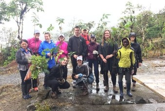 Group photo in the garden