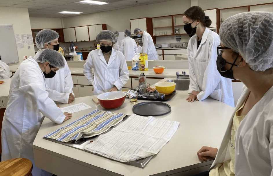 School Students Preparing Pizza Dough'