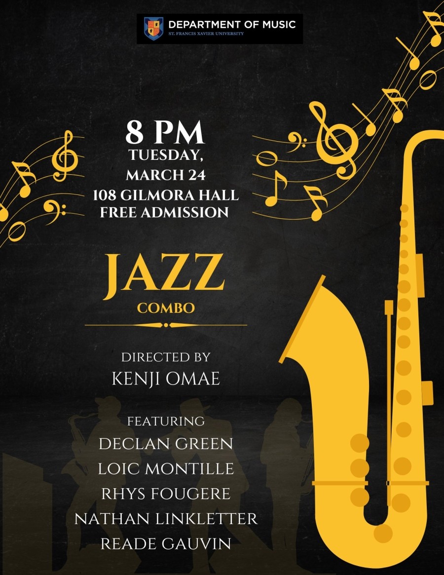 Live Jazz! Omae Combo - March 24, 2026 @ 8pm (Room 108, Gilmora Hall)