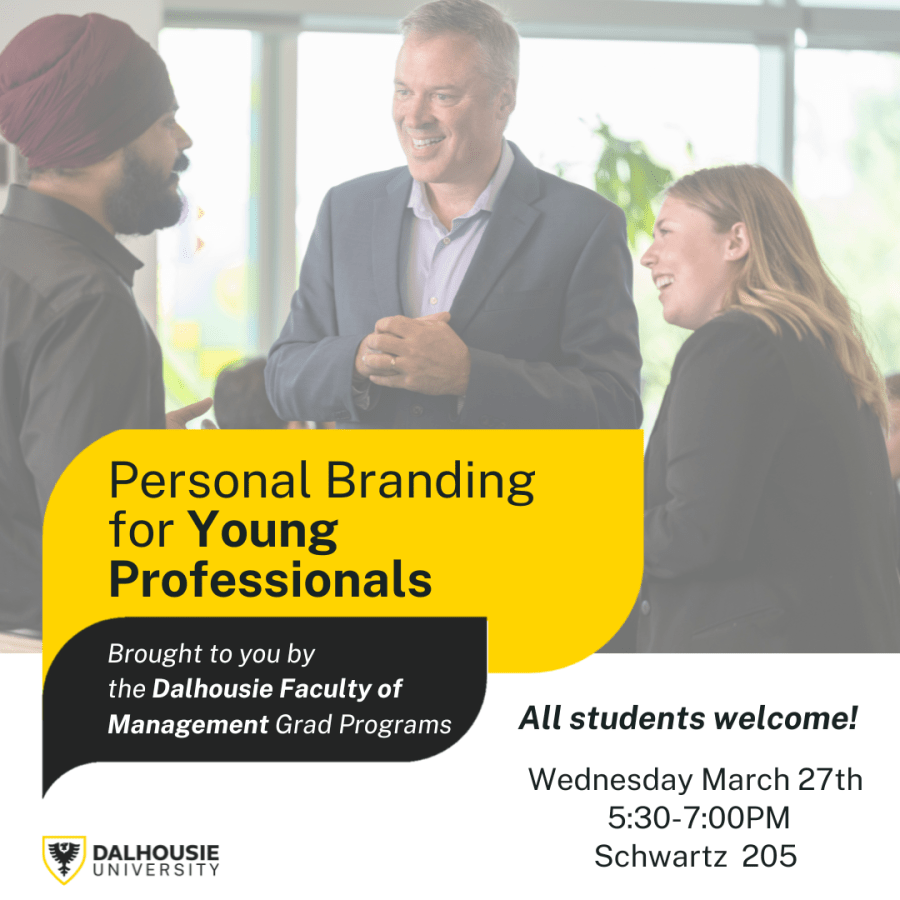 three people talking in a group about personal branding