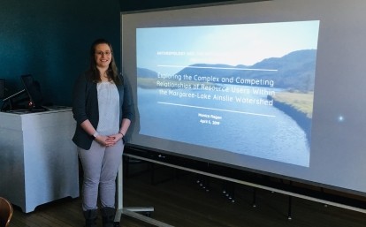 Picture of Student Presenting Thesis