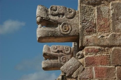 stone sculpture of dragons